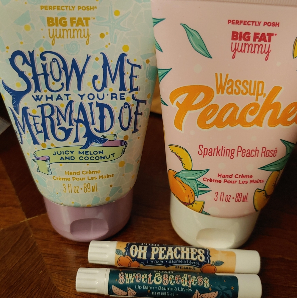 Posh lotions and balm